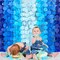 205ft Blue Ombre Party Decorations Kit – Navy Polka Dot Backdrop, Tissue Paper Garland, Streamers for Birthday, Graduation, Wedding, Nautical, Under the Sea, Ahoy Anchor Theme